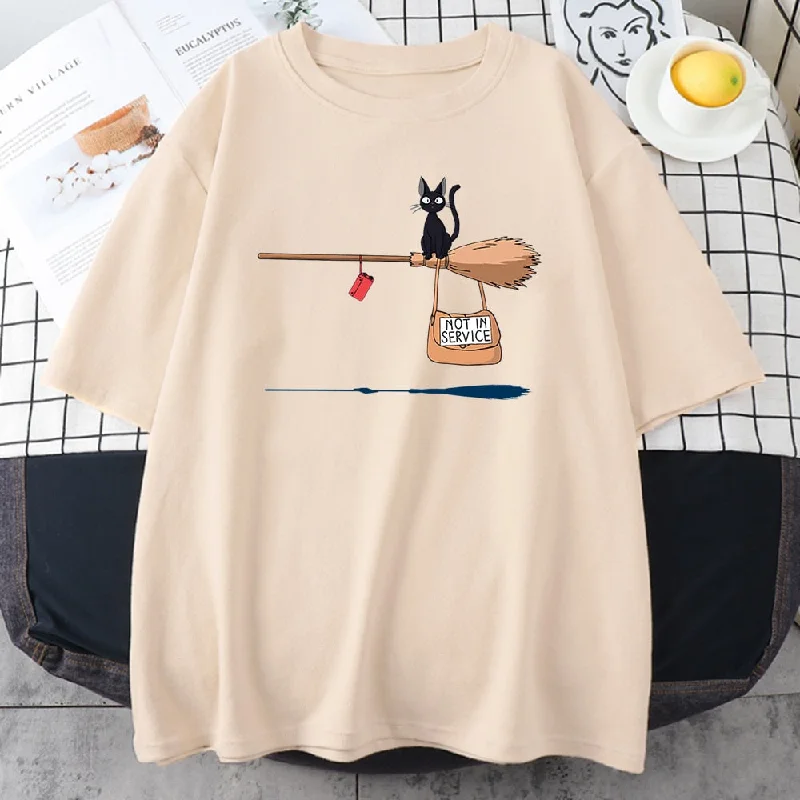 Amy Fashion - Crew Neck Vintage Loose T Shirts