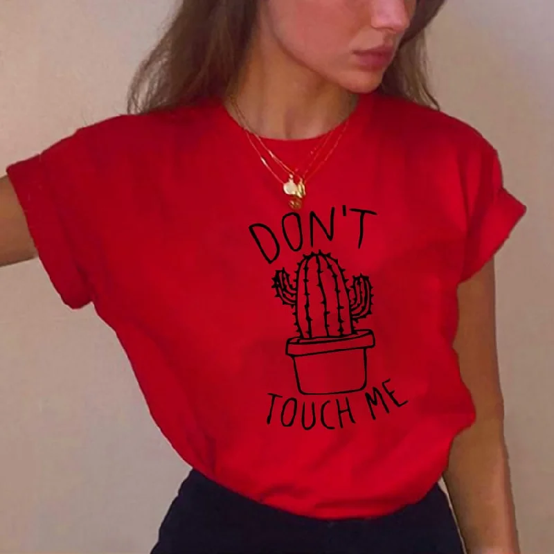 Amy Fashion - Female Funny Round Neck T-shirts