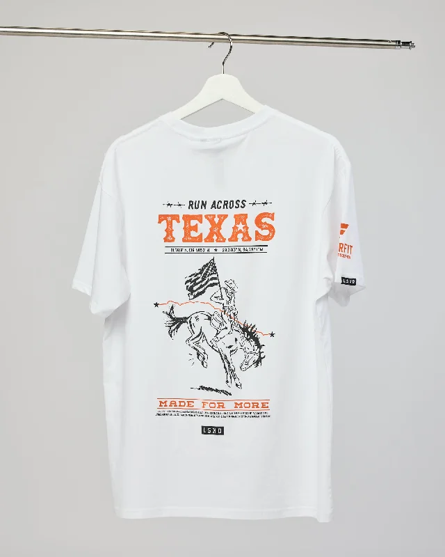 Run Across Texas FLXCotton Tee Oversize - White-Texas