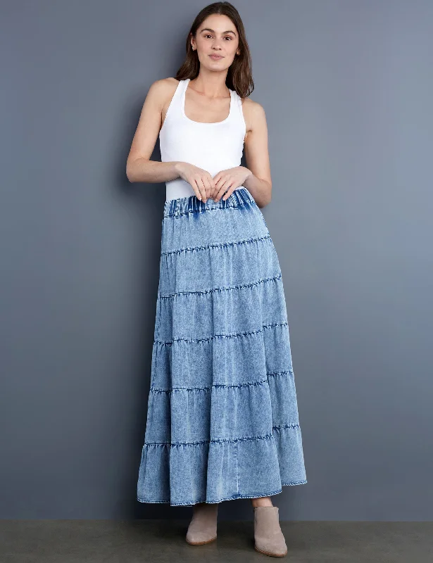 Multi-Tiered Maxi Skirt