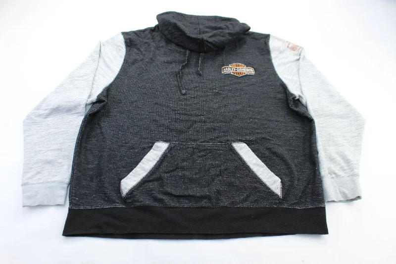 Harley Davidson Motorcycles Embroidered Pullover Hoodie