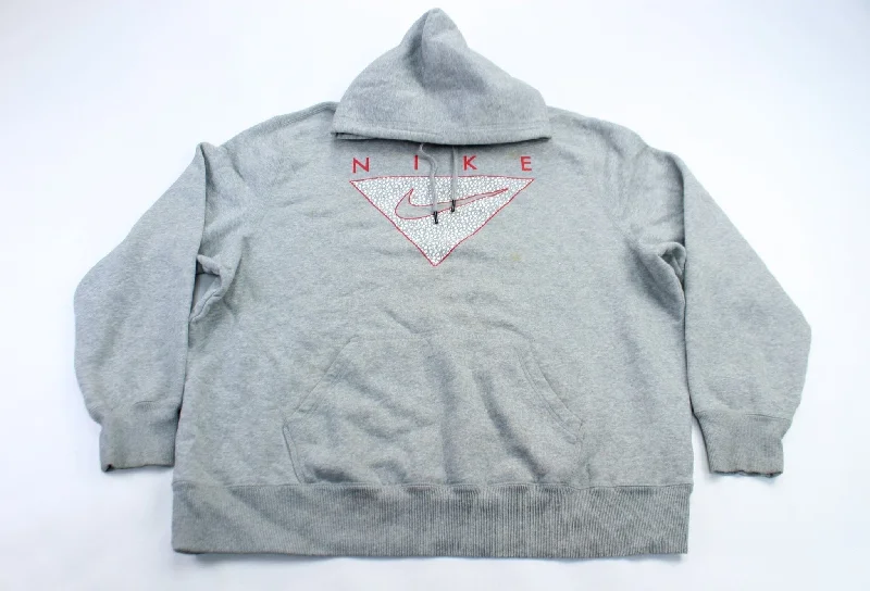 Nike Logo Grey Pullover Hoodie