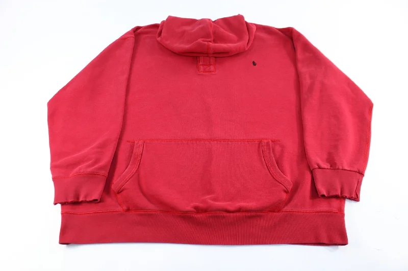 Polo by Ralph Lauren Embroidered Logo Red Pullover Hoodie