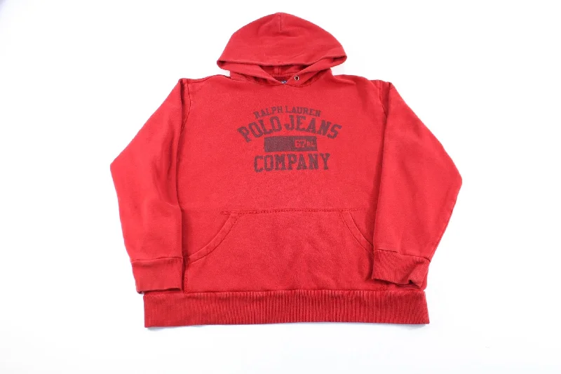 Ralph Lauren Polo Jeans Company Red Pullover Hoodie