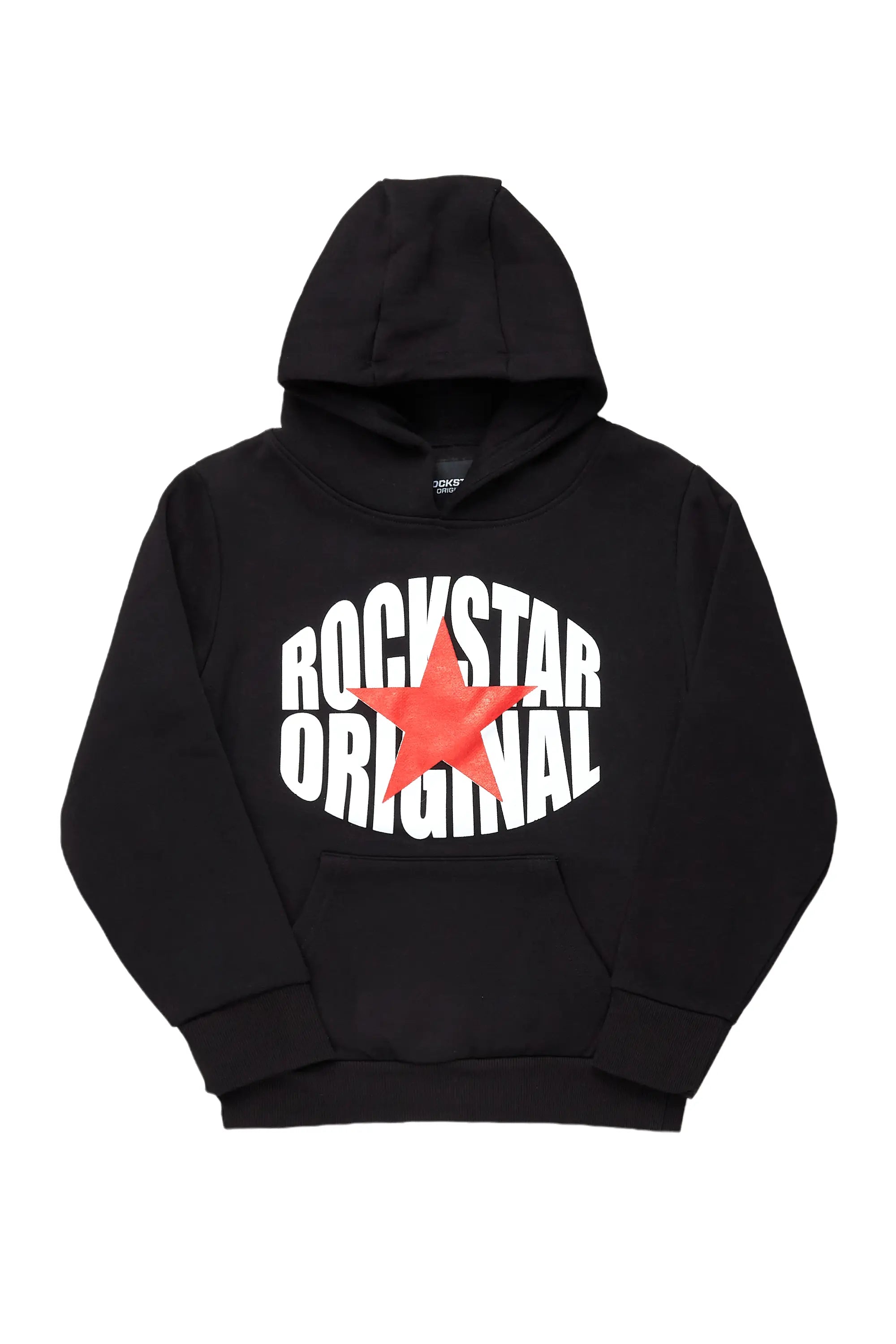 Boys Ezra Black Graphic Hoodie