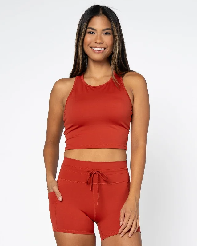 Malibu Crop Top  - Cayenne