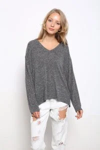 Mix Media Long Sleeve Top