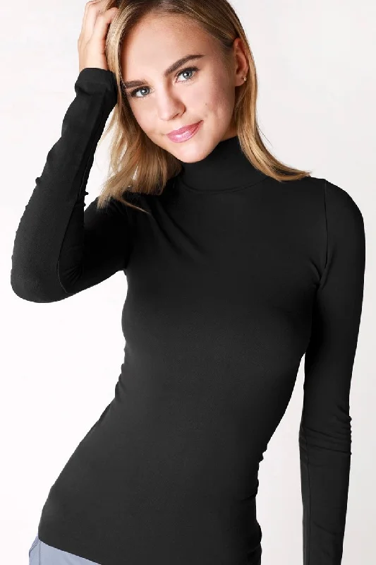 NikiBiki Long Sleeve Mock Neck Top