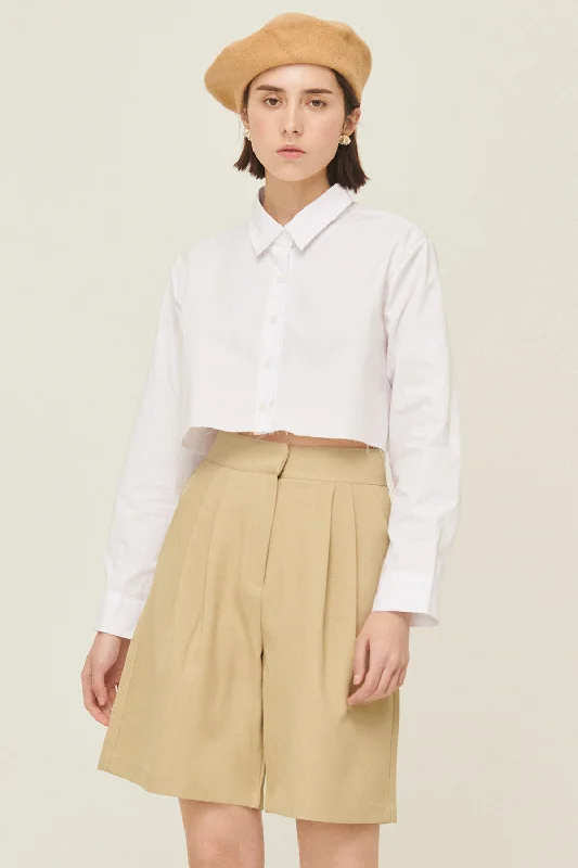 Suzan Frayed Hem Shirt