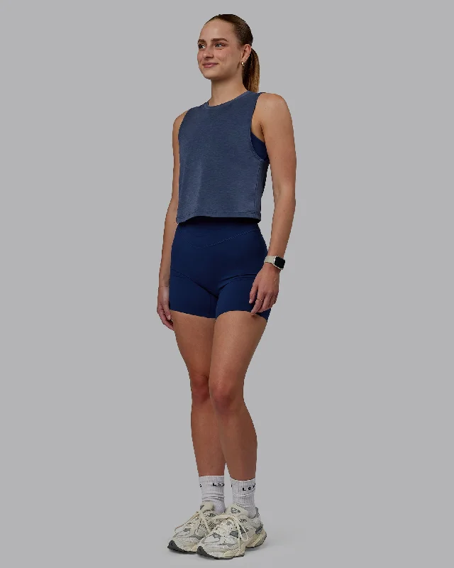 Vital Cropped Training Tank - Midnight Blue